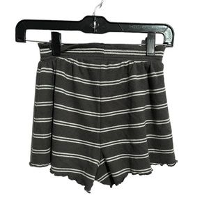 Make + Model NWOT Stripe Gray Lettuce Cut Shorts